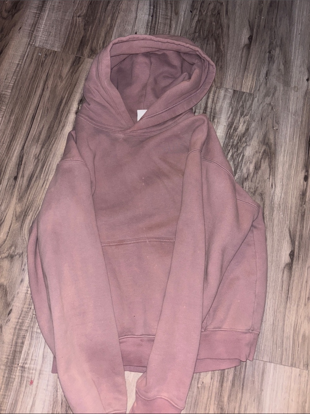 Aritzia SweatFleece Cozy Hoodie in Mauve Taupe